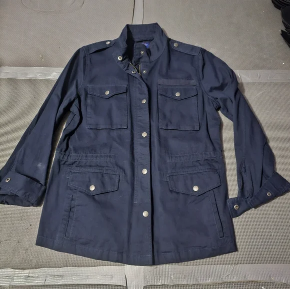 Navy Utility Jacket - Picture 1 of 4